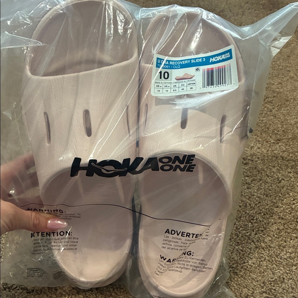 Hoka Slip-On Recovery Slides in Dusty Mauve (Hoka)
